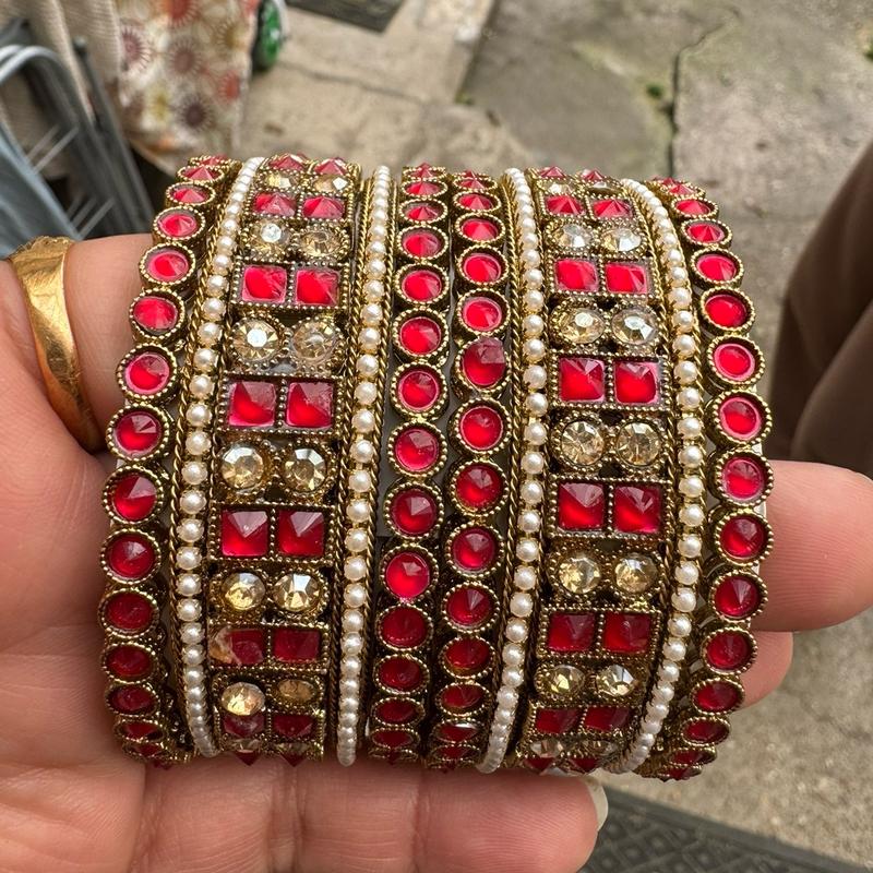 Beautiful coloured bangels set 3