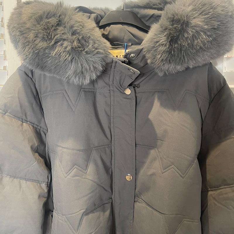 KIRSTY Puffer Fur Belted Hood Coat 3