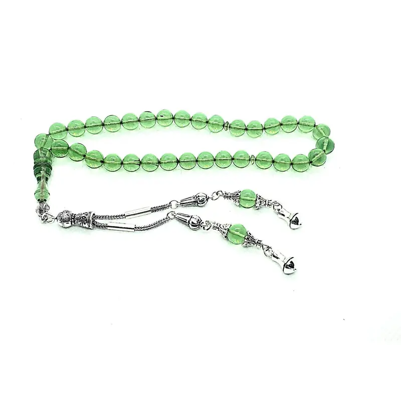 Master Piece Green  Prayer Beads, Kehribar Tesbih LRV-656YT 1
