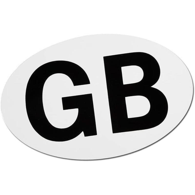 GB Magnetic Car Sticker Badge Oval Rear Euro Travel Van Lorry Decal 0