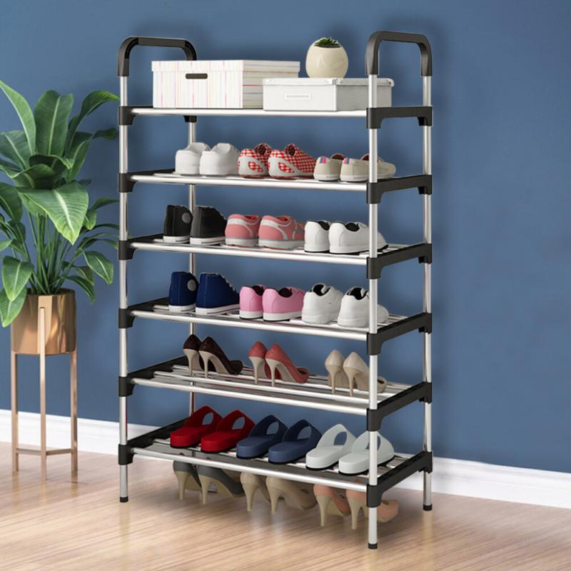 6 Tier Shoe Rack Stand Heavy Duty Sturdy Storage Self Organiser Up to 24 Pairs 4
