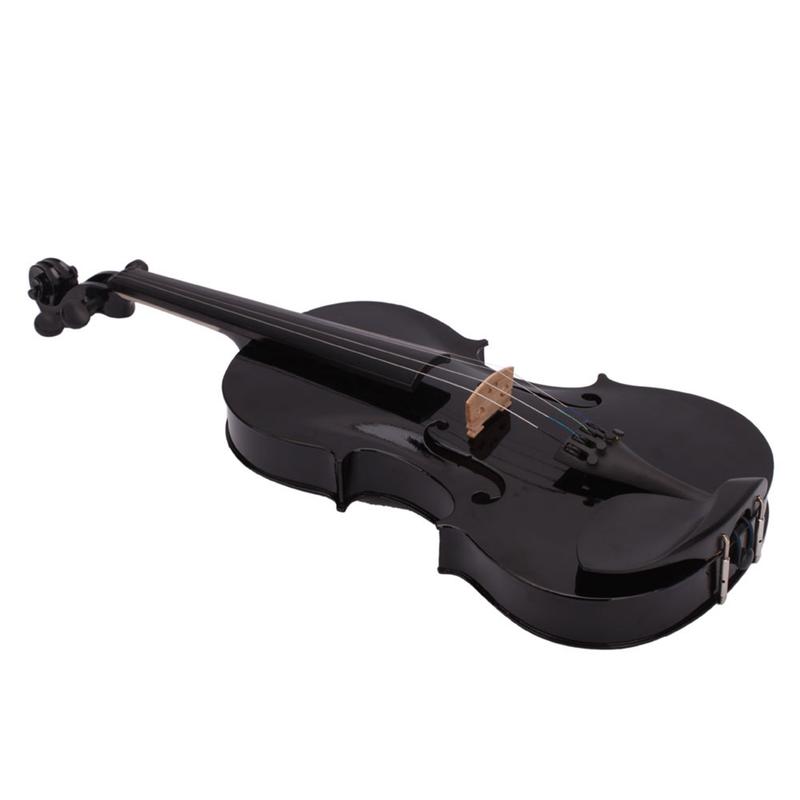 Product Introduction of New 4/4 Acoustic Violin Case Bow Rosin Black 22