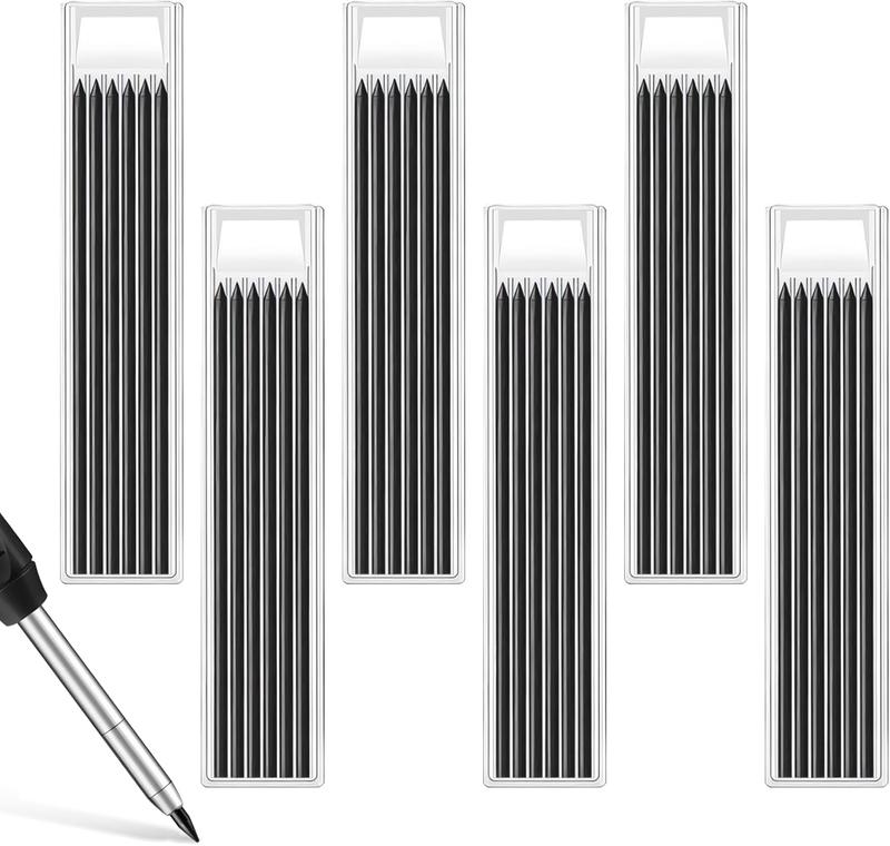 Product Introduction of 36Pcs Pencil Refills for Carpenter Pencils, 2.8mm Solid Refills Compatible with Tracer/Pica Pencils, Long Head Deep Hole Marker Pencil Lead Refills for... marker  refills 2