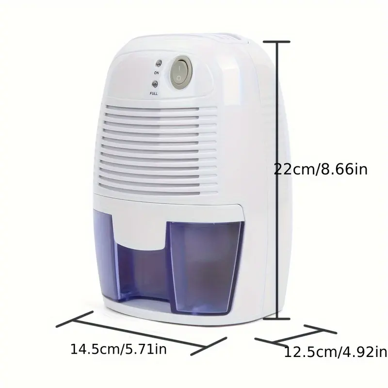 Simplexsh 500ML Dehumidifier, Household Small Dehumidifier, Portable Silent Bedroom Dehumidifier, Dryer Dehumidifier Dehumidifier Portable Auto Shut-Off, Low Energy Consumption, For Home, Bedroom, Shoe & Wardrobe Moisture Control 1