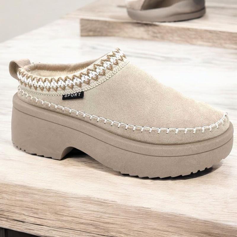 WOMENS SLIP ON WARM SLIPPERS FAUX FUR LINED LADIES in OUT DOOR SLIPPERS SHOES BOOTS Girl Footwear 2