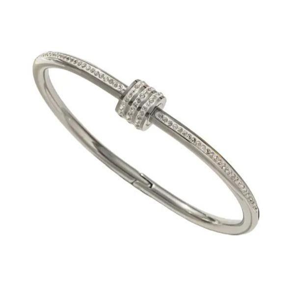 Amelia Diamante Bangle - 18K Gold Plated - Gold/Silver/Rose Gold - Tarnish Free 1