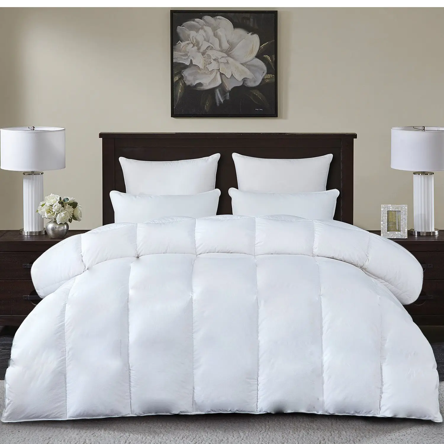 Luxury Feel Like Down Duvet Quilt-Soft Quilt Hotel Quality-, Hypoallergenic, Anti-Bacterial, Soft Touch Cover, Perfect for Cold Nights Machine Washable Available in Single, Double, King, Super King 4.5 10.5 13.5 15 Tog
