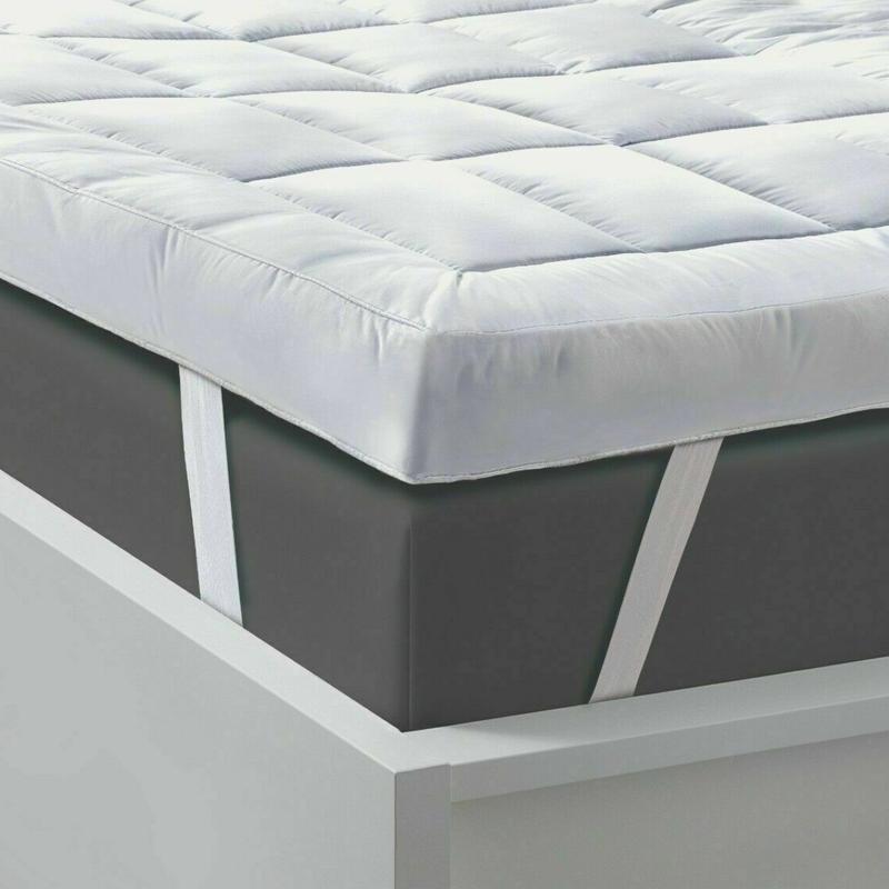 Mattress Topper 4"Inch Deep Luxury Soft Hotel Quality Microfiber All Sizes 4cm Breathable Washable 3