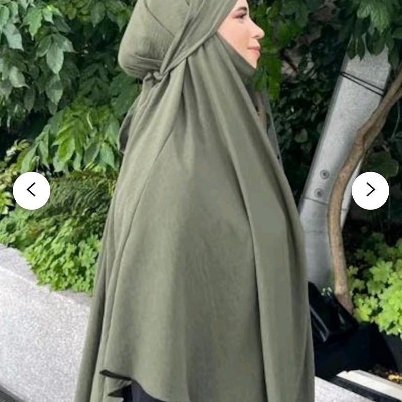 Khimar 2 way tie. Comfy material. Nidda Material 5