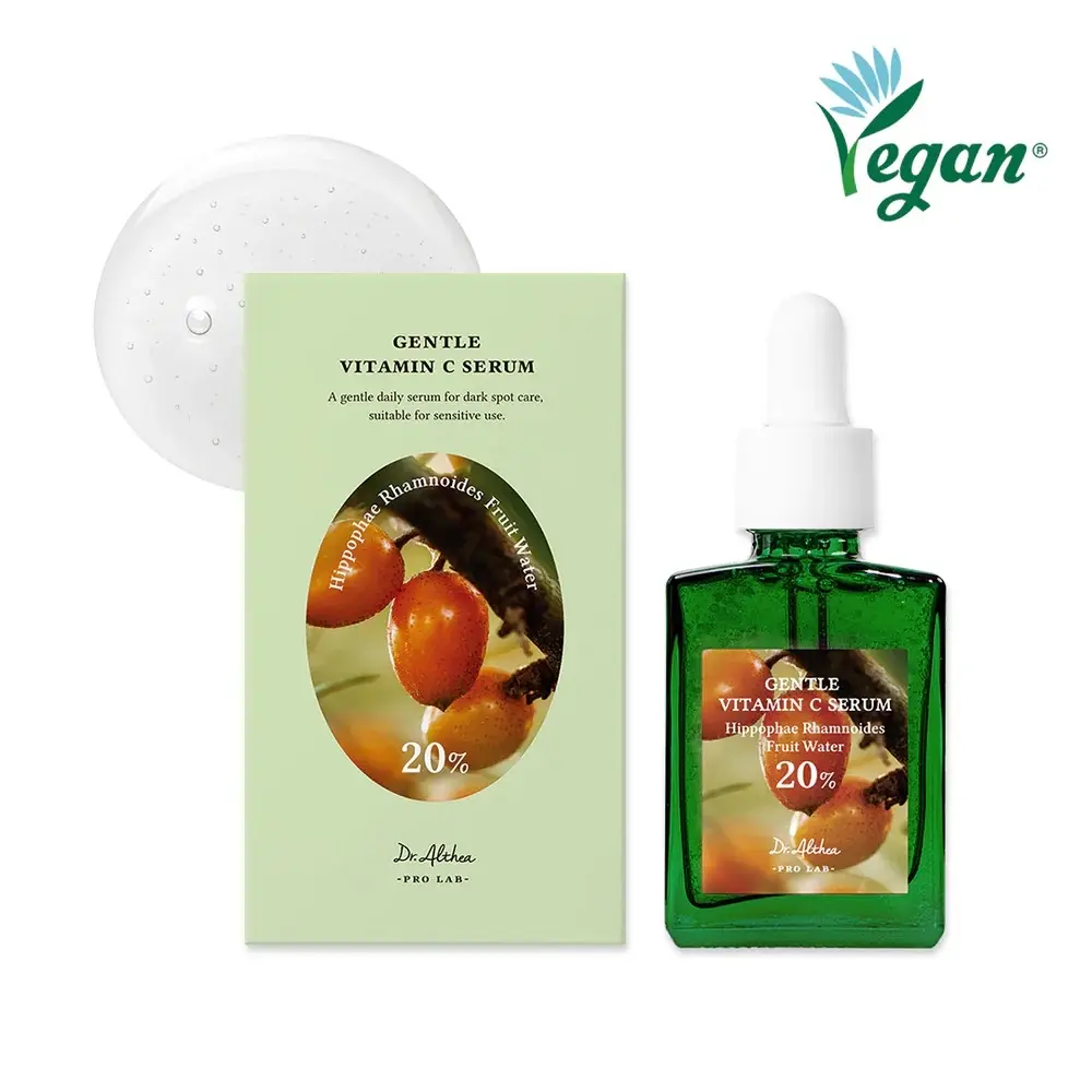 Dr. Althea Gentle Vitamin C Serum for Sensitive Skin with Niacinamide and Hippophae Rhamnoides Fruit Extract Skincare Soothing Comfort