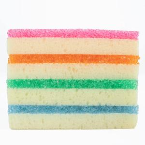 Sponge Daddy 4 Pack in Assorted Colors for Dual-Sided Kitchen Cleaning with FlexTexture and ResoFoam - Home Supplies