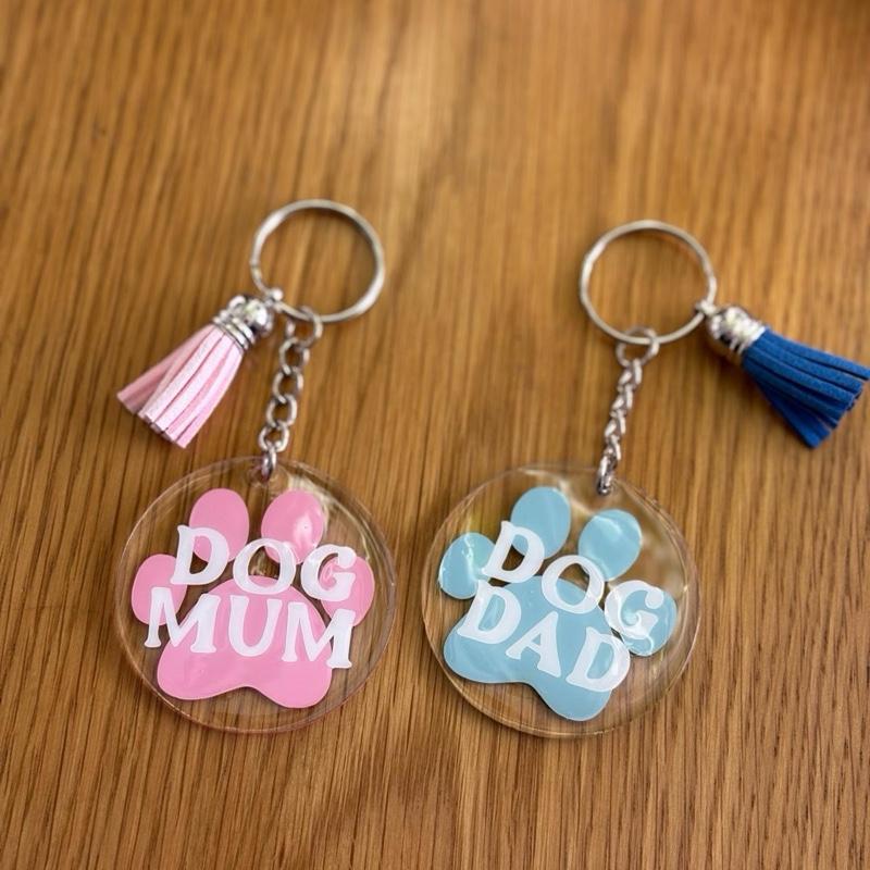 Dog Mum/Dog Dad Keyring - Perfect Gift for Any Dog Lover 1