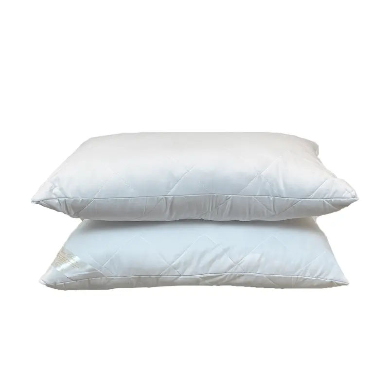 Hotel Quality Quilted Pillows for your home 2 Pack by Signature Textiles - Extra Filling for Firm Support, Machine Washable, Breathable Cotton get upto 50% off Same Day Dispatch 4