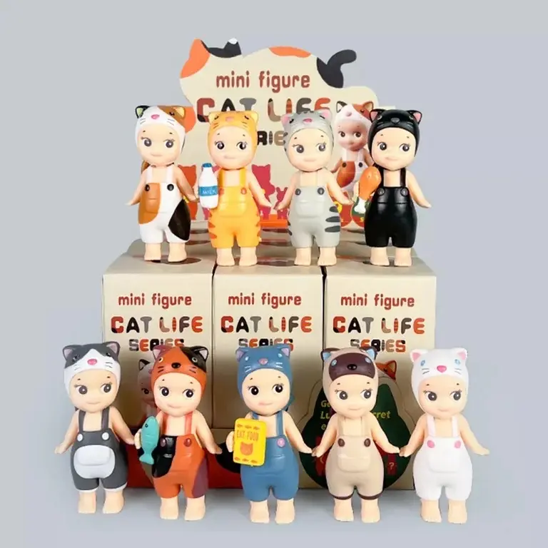 Sonny Angel Cat Life Series, Original Mini Figure, Limited Edition - Cute Collectibles Figurines for Fans and Collectors