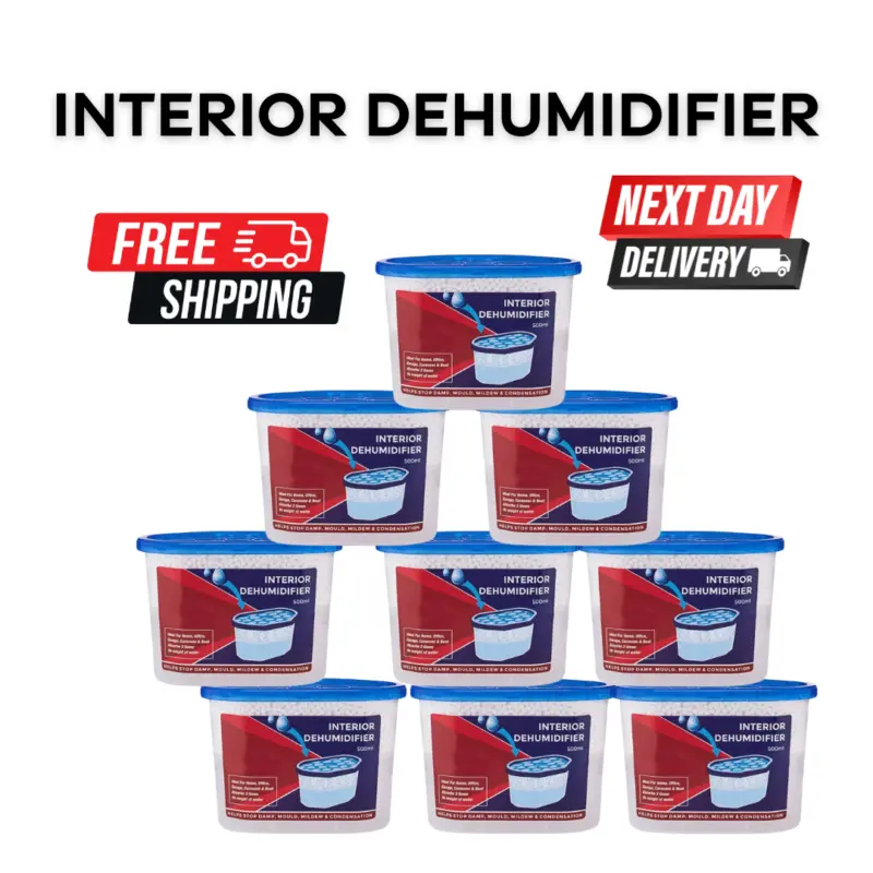 10 X Dehumidifier Interior Damp Trap Mould Moisture Mildew Remover Caravan Home Pack 0