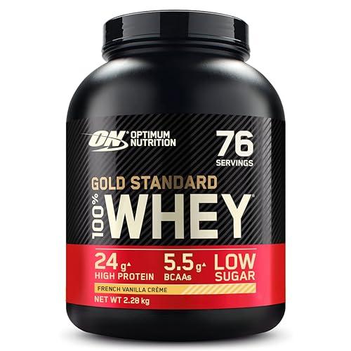 Optimum Nutrition Gold Standard 100% Whey Protein, Muscle Building Powder With Naturally Occurring Glutamine and BCAA Amino Acids, Chocolate Peanut Butter Flavour, 71 Servings, 2.27 kg 5