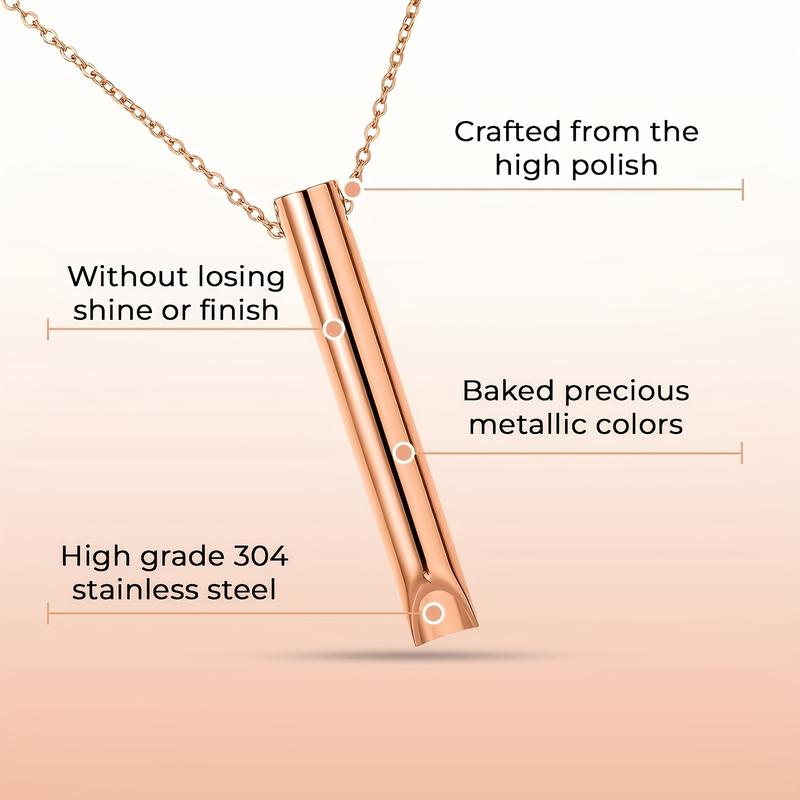 Stainless Steel Anxiety ReleaseNecklace,MindfulnessBreathing,Stress ReliefNecklace,Breathing Charm Necklacefor Stress & Anxiety Relief - QuitSmoking Vaping Oxygen,BreathlaceNecklace For Vape or SmokeAddiction, Gifts for Men,Women,RaveAccessories necklces 2