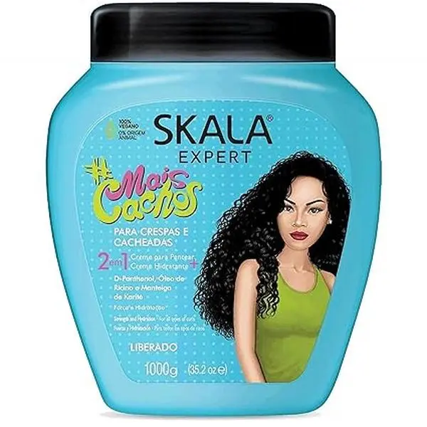SKALA Mais Cachos Conditioning Treatment Cream 2 IN 1 for Haircare - Conditioner Shampoo Nourishing Pack Comfort Cleansing Cleanser