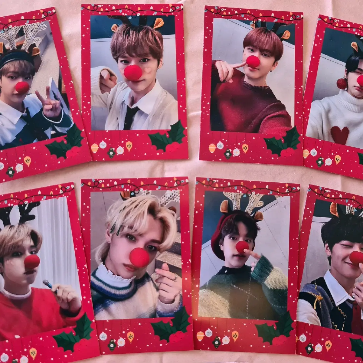 Stray Kids Christmas Polcos (Decorated polaroids) FREE OT8 polco when purchasing 3 or more polcos (or full set) KPOP gifts and merchandise