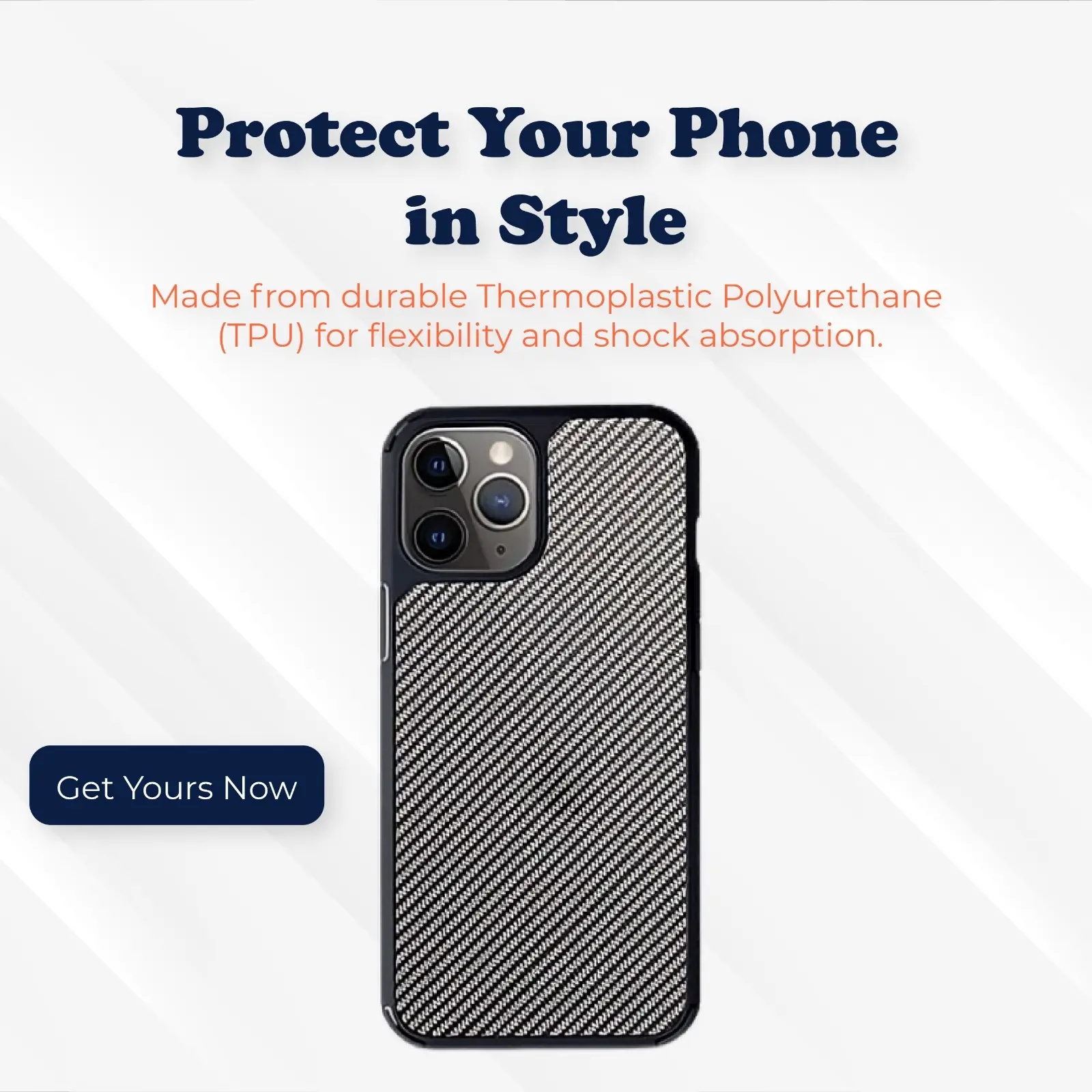 Shockproof Carbon Fiber Case for iPhone 11, 12, 13, 14, 15, 15 Plus, Pro, and Pro Max – Slim TPU Heavy Duty Carbon Fiber Case with Flexible, Durable Design Perfect for Everyday Use Cover Phonecase Cellphone Screen Protector Casing, Protection Protective