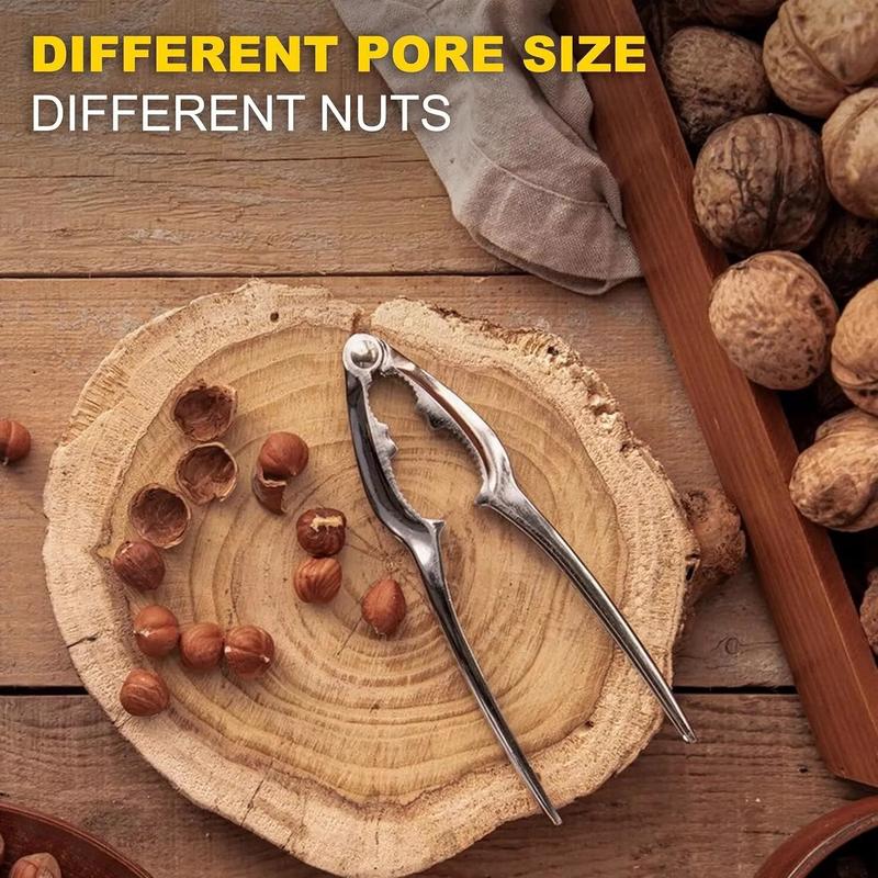 Heavy Duty Nut Cracker Tool – Stainless Steel Walnut & Pecan Cracker with Non-Slip Handle for Nuts & Shellfish 2