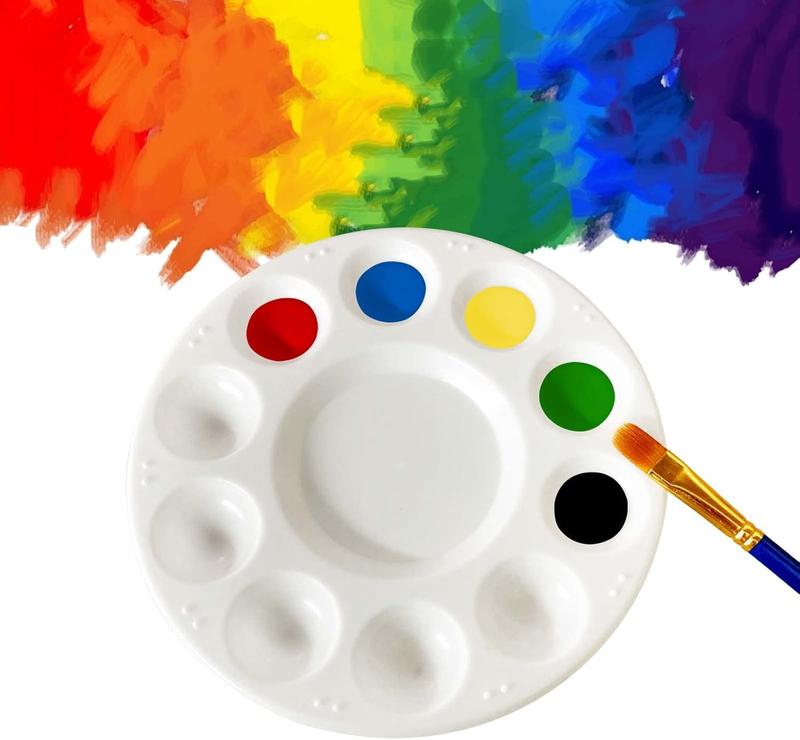 15 Pack Paint Tray Palettes for Kids, Plastic White Palettes for Students, Paint Holder, Paint Supplies 2