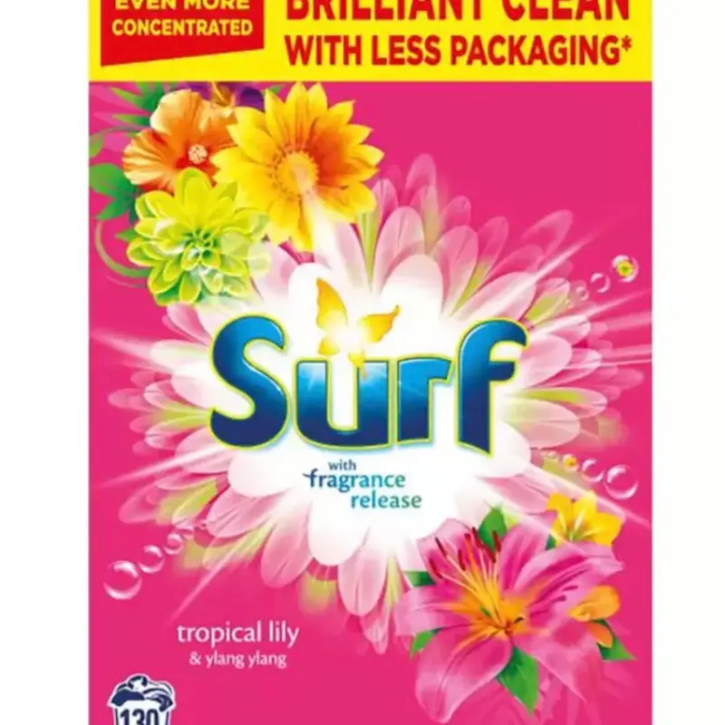 Surf Tropical Laundry Powder, 6.5kg 130 Wash  Household 2