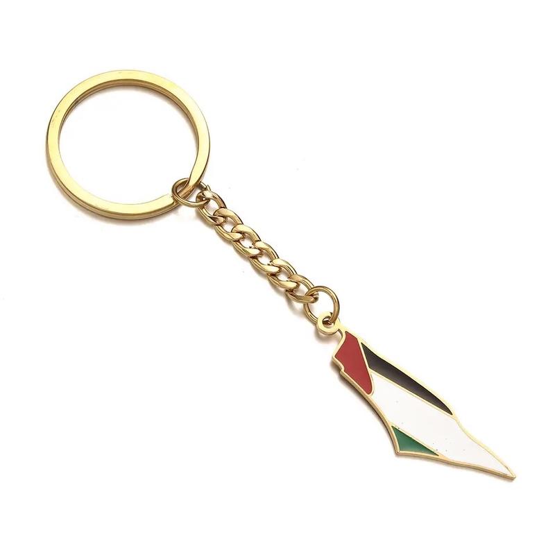 Palestine pendant keychain keyring for keys  stainless steel Palestine keychain 3