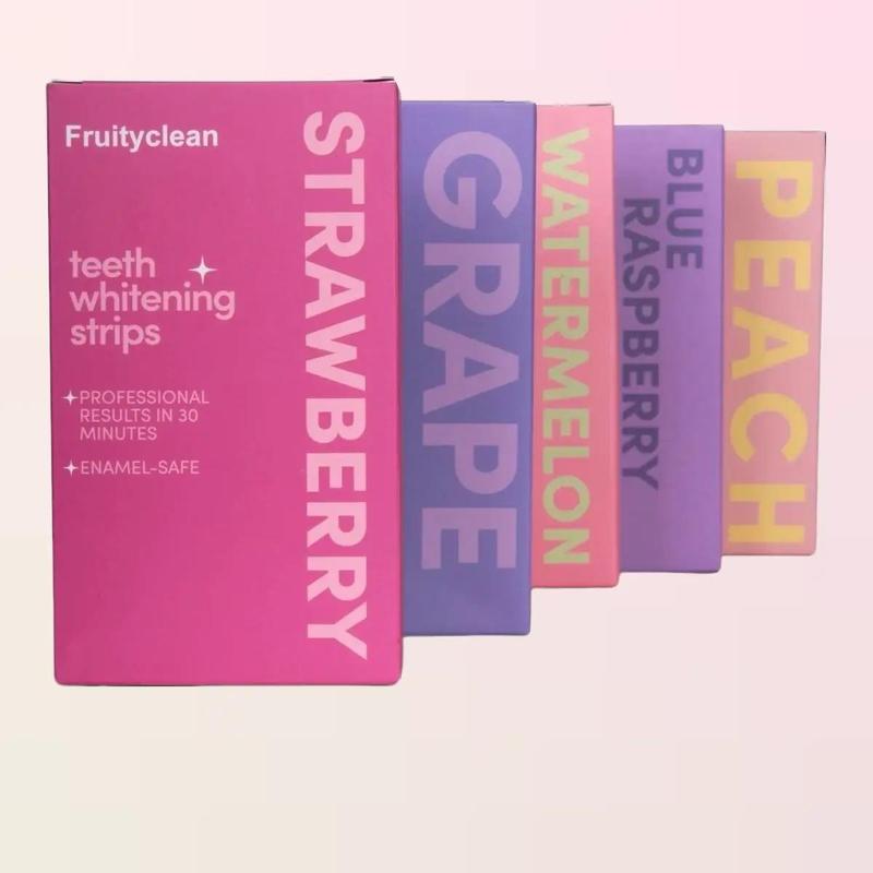 Fruity Clean Viral Teeth Whitening Strips – Achieve a whiter, brighter smile fast! Easy-to-use strips with delicious flavors. Perfect for sensitive teeth, no mess, no fuss – just amazing results in minutes 7