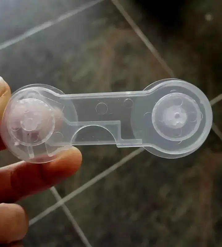 Baby Safety Cabinet Lock Self Adhesive Transparent Kitchen Draws Lock 3
