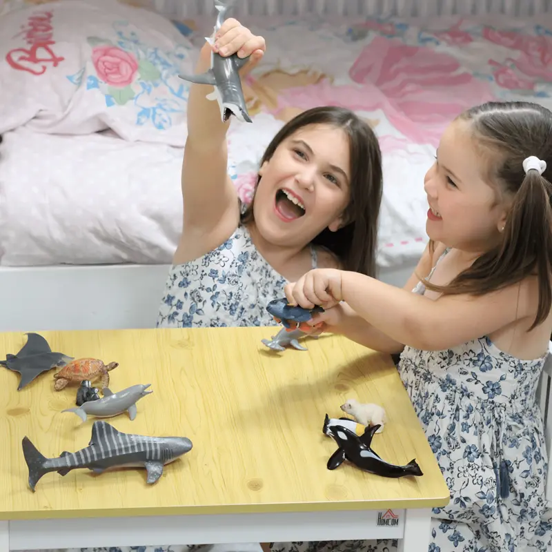 Sea Animal Large Jumbo Solid Figures 12Pcs Realistic Toy Fish Sea Creatures For Children - Shark, Whale, Dolphin, Turtle 0