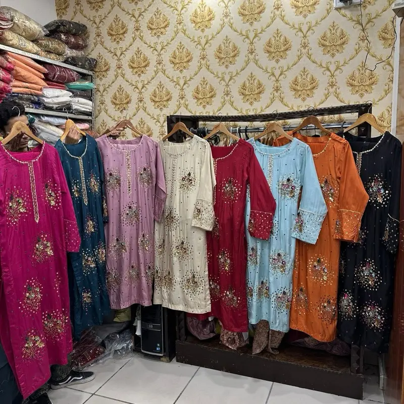 Silk hand D1 embellished collection EId/Party wear Small/Medium/large/XL