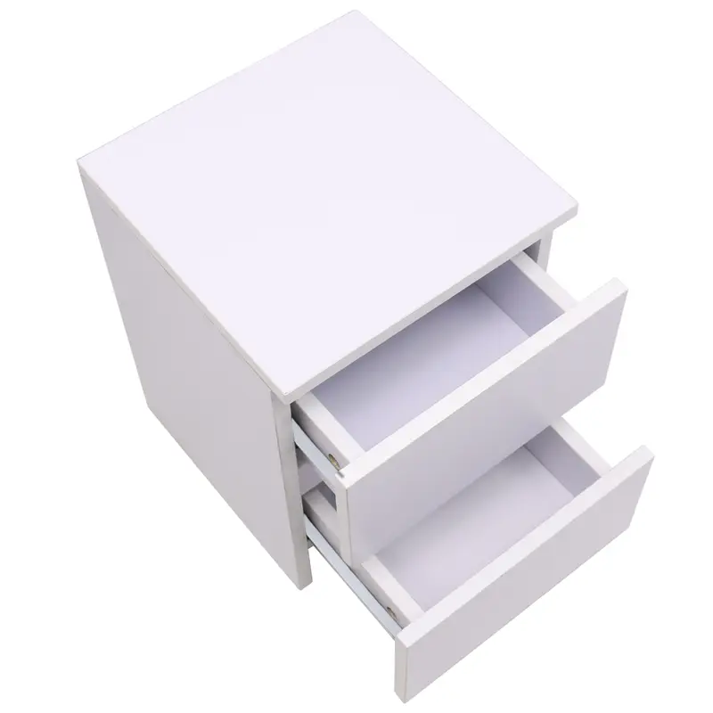 Sundaze Chest of 2 Drawers Bedside Table Bedroom Furniture 30x30x40cm Slide  Drawer 4
