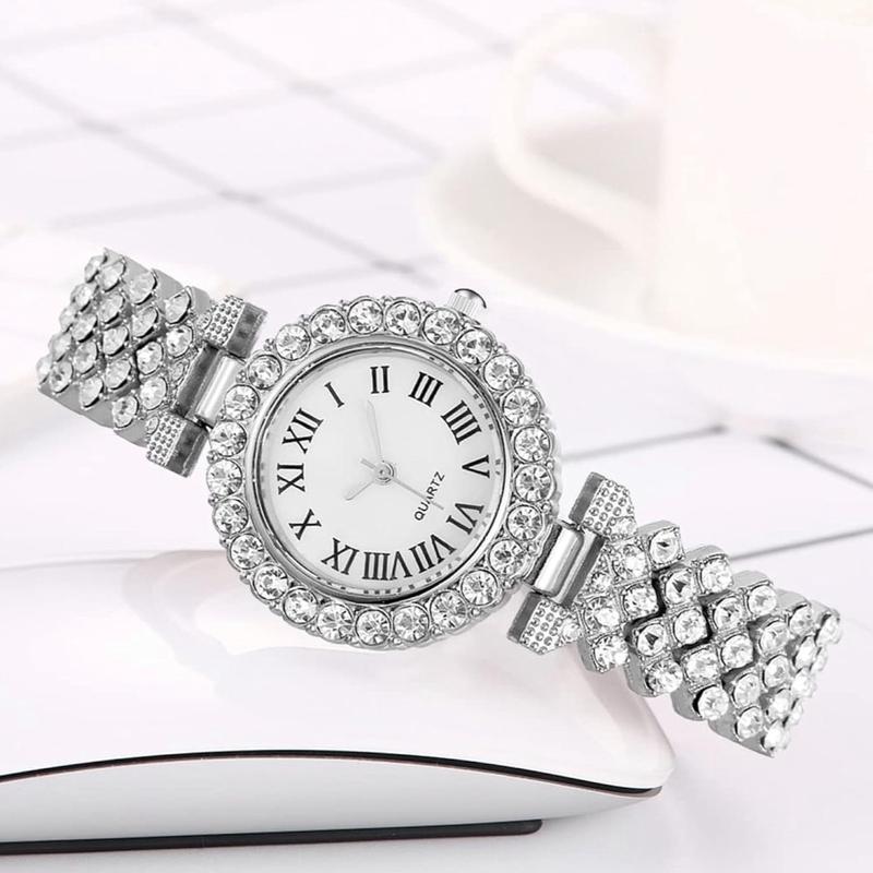 Luxury Women's Quartz Bracelet Watch with Crystal Diamonds - Female Dress Watch 2