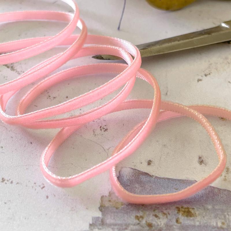 Pink Velvet Ribbon - 3 Meter Roll 1