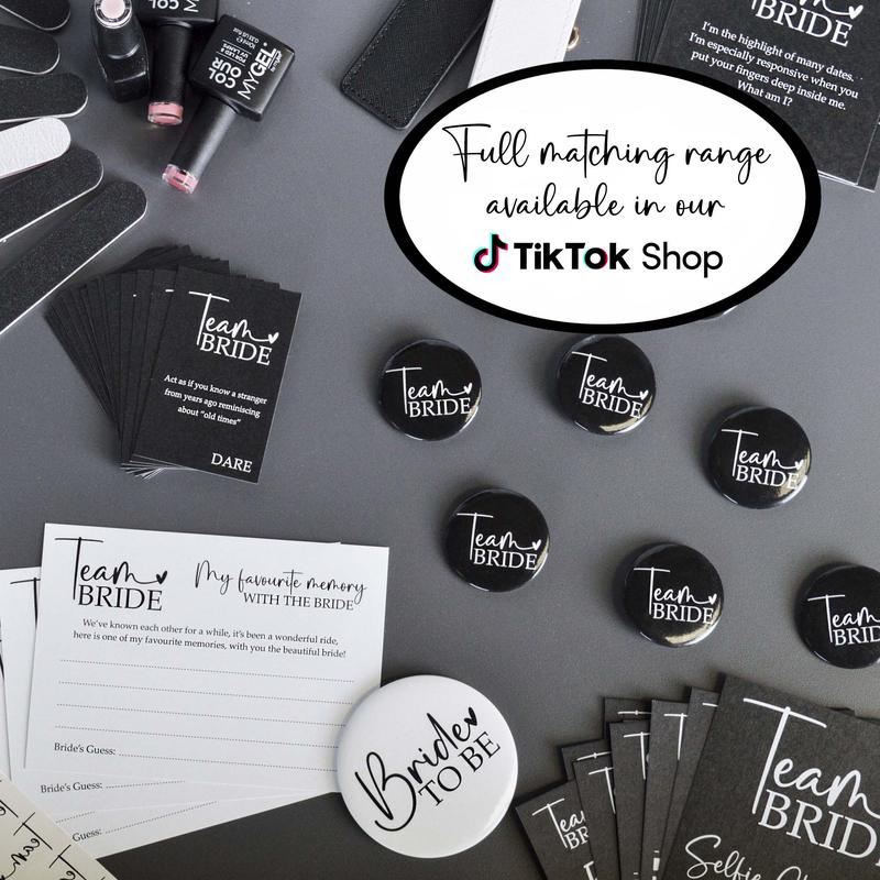 Team Bride and Bride To Be Temporary Tattoos - Hen Night, Hen Party Gift Bag Filler, Hen Night Accessories, Team Bride Hen Party Accessories, Hen Party Favours, Bride Gifts, Bridal Party Gifts, Bridesmaid Proposal 5