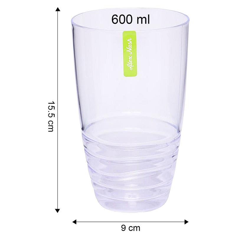 2 Litre Plastic Jug with Wine Glasses or Tumblers, Indoor or Outdoor Drinkware, BBQ Picnic Party Dinnerware, Clear Plastic Swirl Effect Design, 2L Pitcher, Food Grade Plastic, Choose Your Set Stylish Serving 7