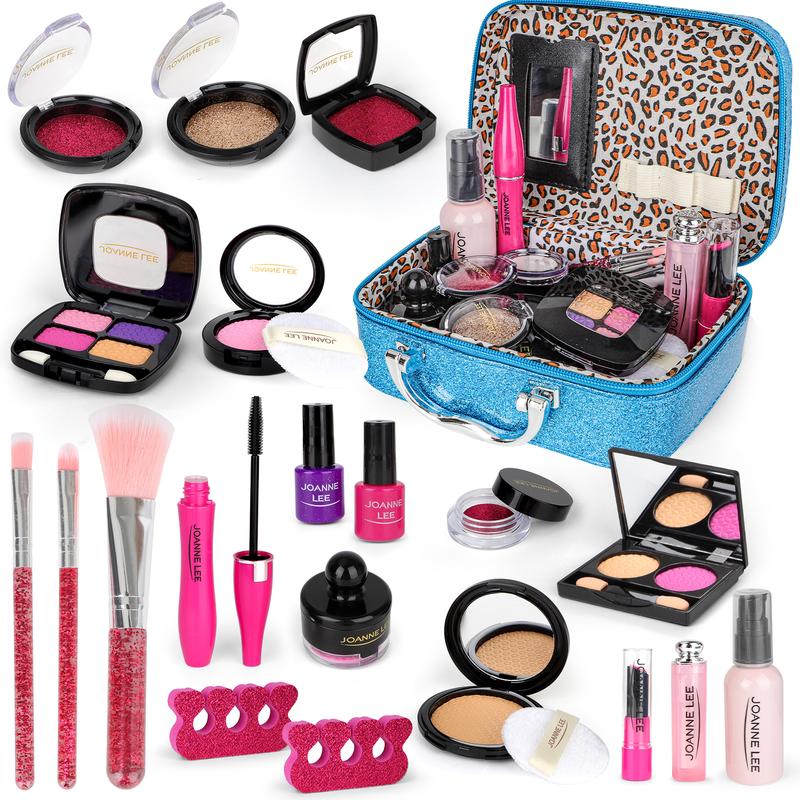 deAO Kids Makeup Toy Set – Realistic Pretend Play Cosmetics for Girls | Nail Polish, Eyeshadow & Lipstick Kit | Princess Birthday Gift Ages 3-10 (TikTok Viral!) 0