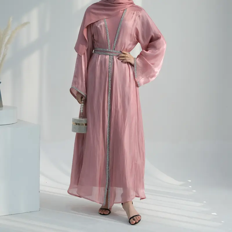 HASASERIES HS1183 1pcs Cardigan Solid Edge Robe Cardigan 1