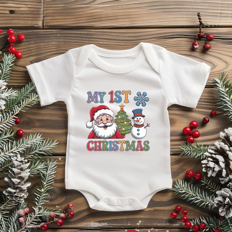 Product Introduction of Baby Vest First Christmas 100% Super Soft Cotton 1