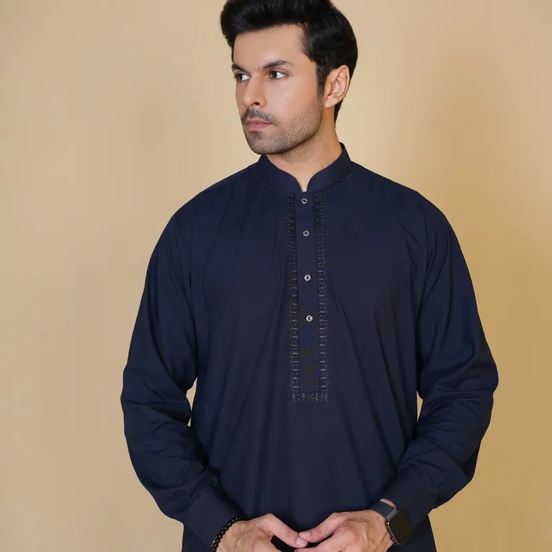 Al-Qaisar Embroidered Shalwar Kameez Wash & Wear Fabric premium Quality 6