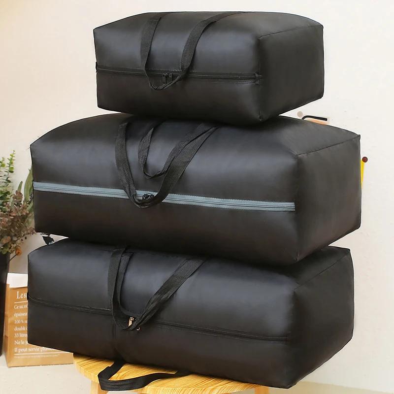 Product Introduction of Extra Large Waterproof Moving Luggage Bags Laundry Shopping Bag foldable luggage travel bag Large Capacity Quilt Organizer Cases 6