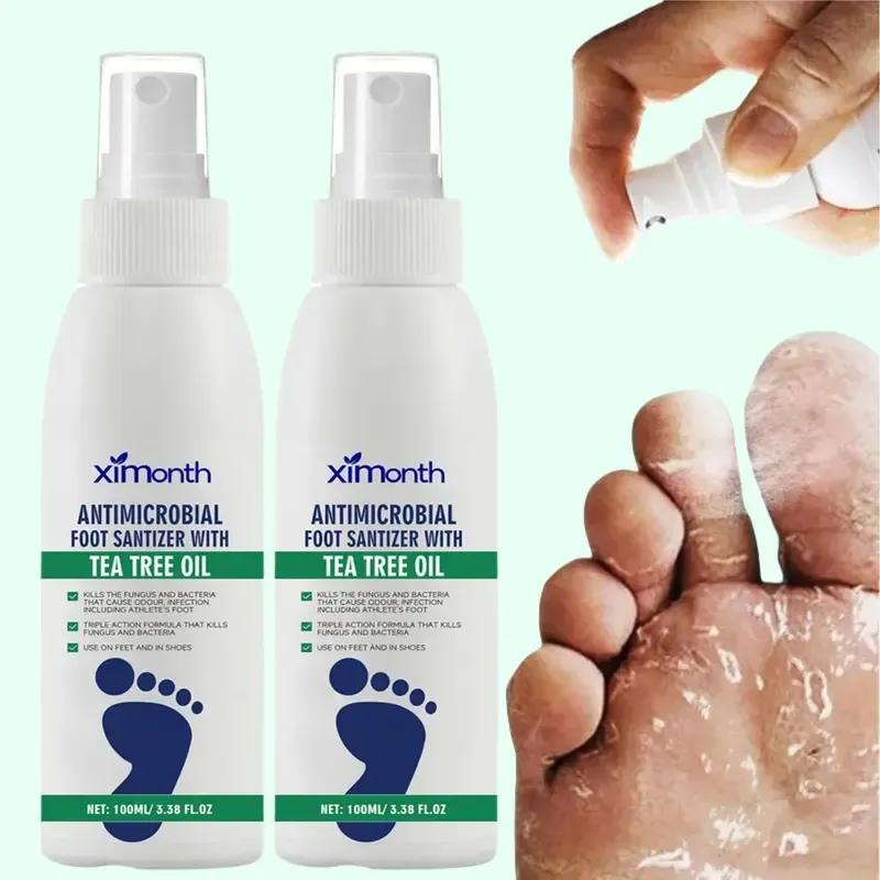 Foot Sanitizer Spray with Tea Tree Oil, 2 Counts/set Foot and Nail Sanitizer Spray, Foot Sanitizer Spray for Men and Women 0