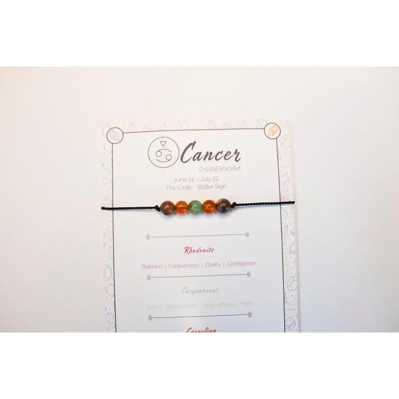 Cancer Crystal Bracelet - Natural Crystal Bead jewellery 4