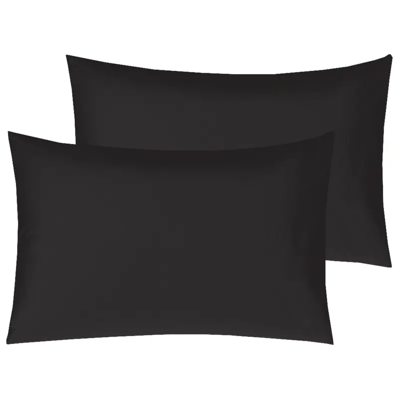 Plain Polycotton Pillow Case Luxury Fine Poly cotton Housewife Pair Pack Pillows Cover Cases quality  pillow 2