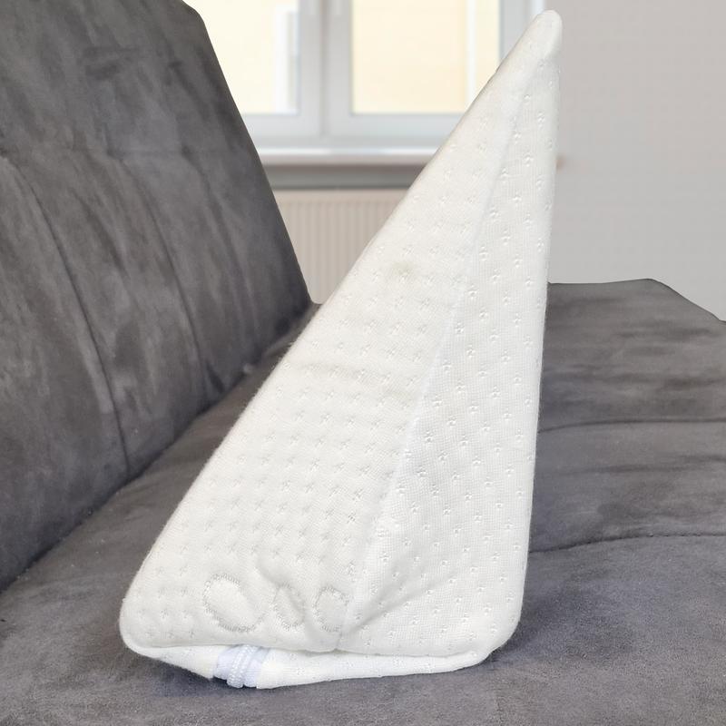Gap Filler Headboard Wedge Pillow - All Sizes - Knitted Cool touch Cover- Medium - Breathable - Allergy-Friendly 3