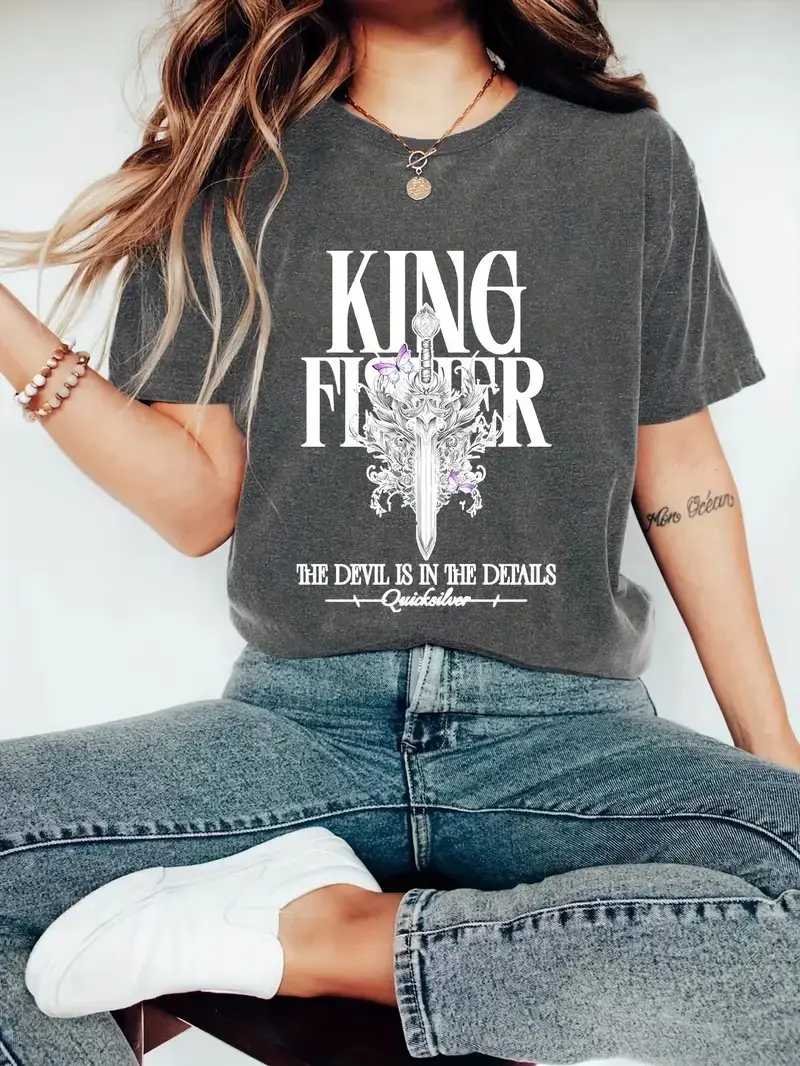 Quicksilver Book Kingfisher Graphic Print T-shirt, Short Sleeve Crew Neck