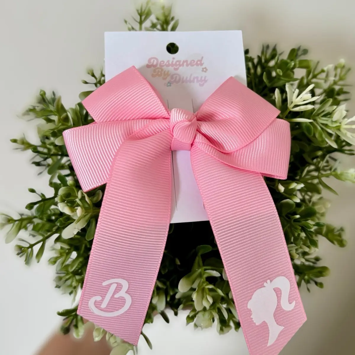 Barbie 4 Inch Hair Bow | Personalised | Hair Accessories | Children | Girls