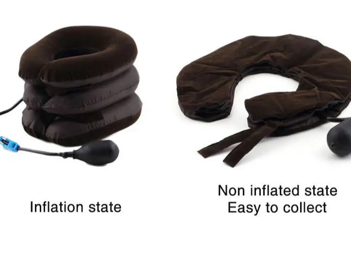 UK Neck Cervical Head Stretcher Pain Traction Support Brace Inflatable with Air Pump 6