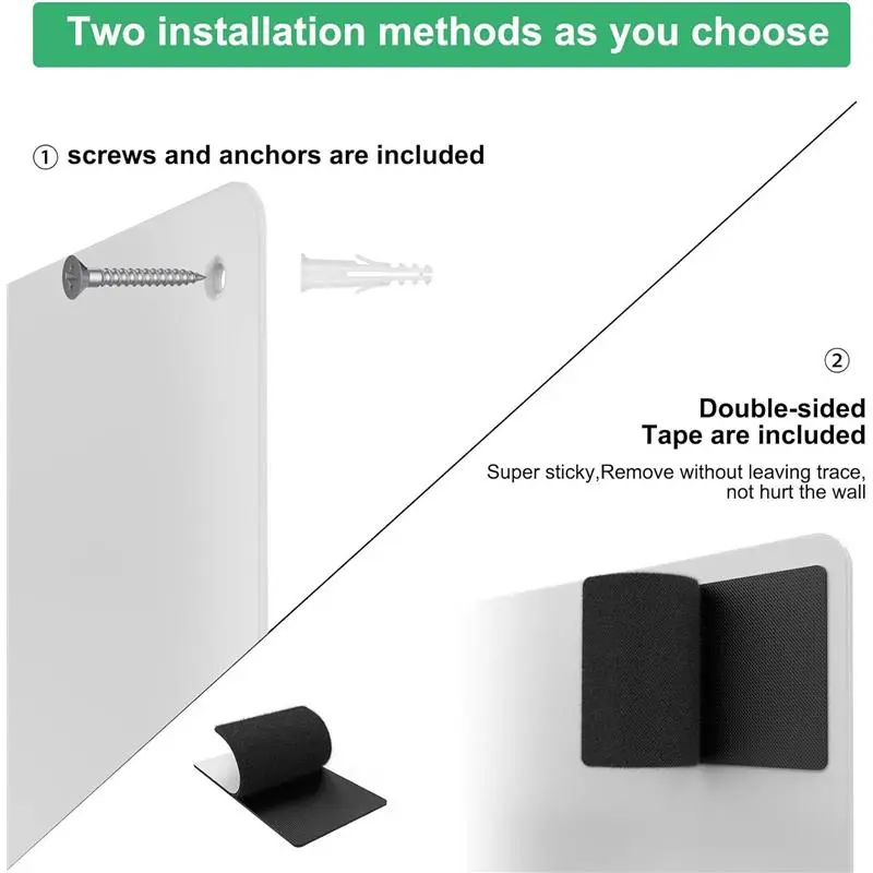 Large Magnet White Board for Fridge A3, Kids Magnetic Board for Wall, Magnetic Notice Boards for Home, Stick on Metal Magnet Board 30x43.5cm (White - 2Pack) 1